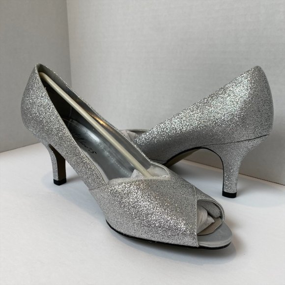 Easy Street - Alive @5 - Ravish Pump - Silver Glitter - Size 9 W - New in Box - Picture 9 of 12